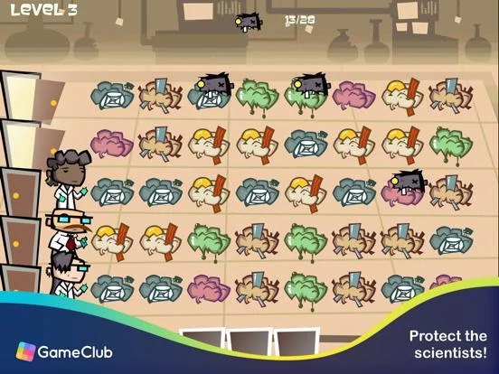 Изображение игры: zombie match defense