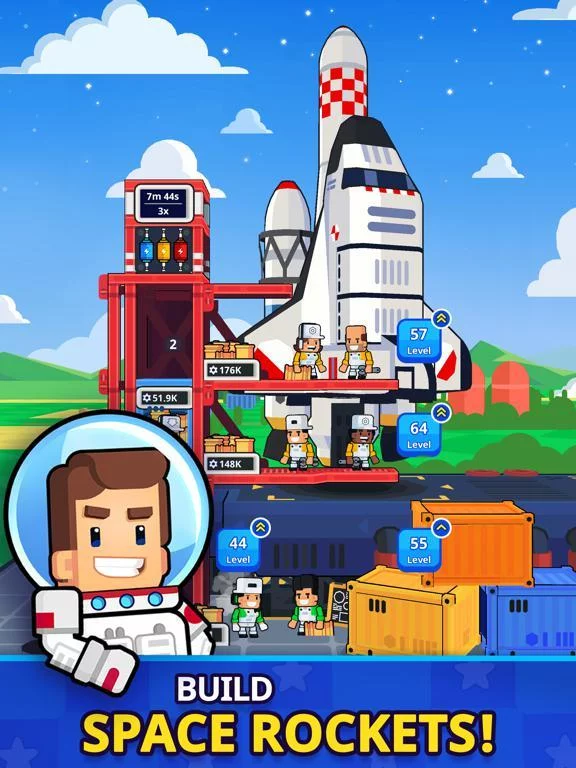 Изображение игры: Rocket Star: Idle Tycoon Games