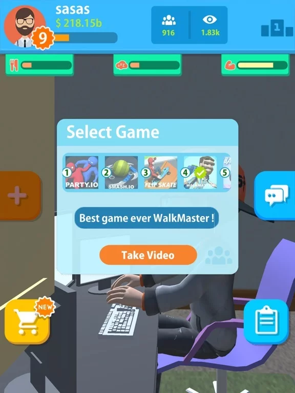 Изображение игры: uTubers.idle