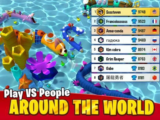 Изображение игры: Snake Rivals - PVP Games