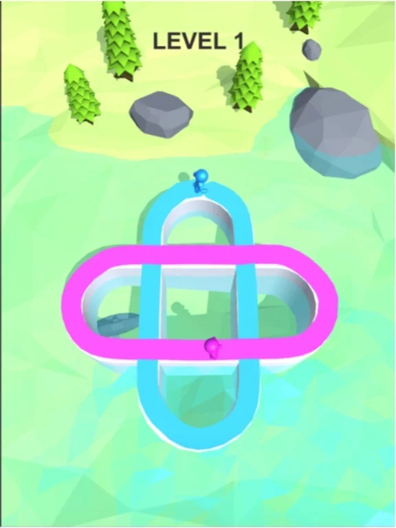 Изображение игры: Path Painter: Color Fun Race