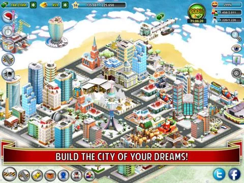 Изображение игры: City Island: Winter Edition - Builder Tycoon - Citybuilding Sim Game, from Village to Megapolis Paradise - Free Edition