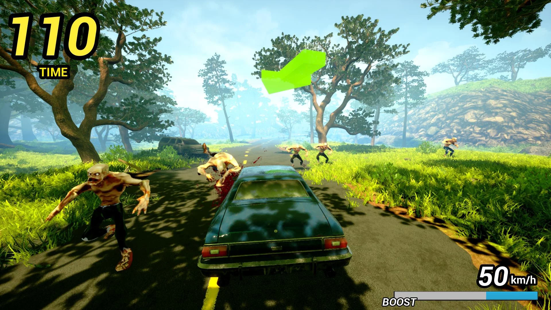 Изображение игры: Zombie Road Rider