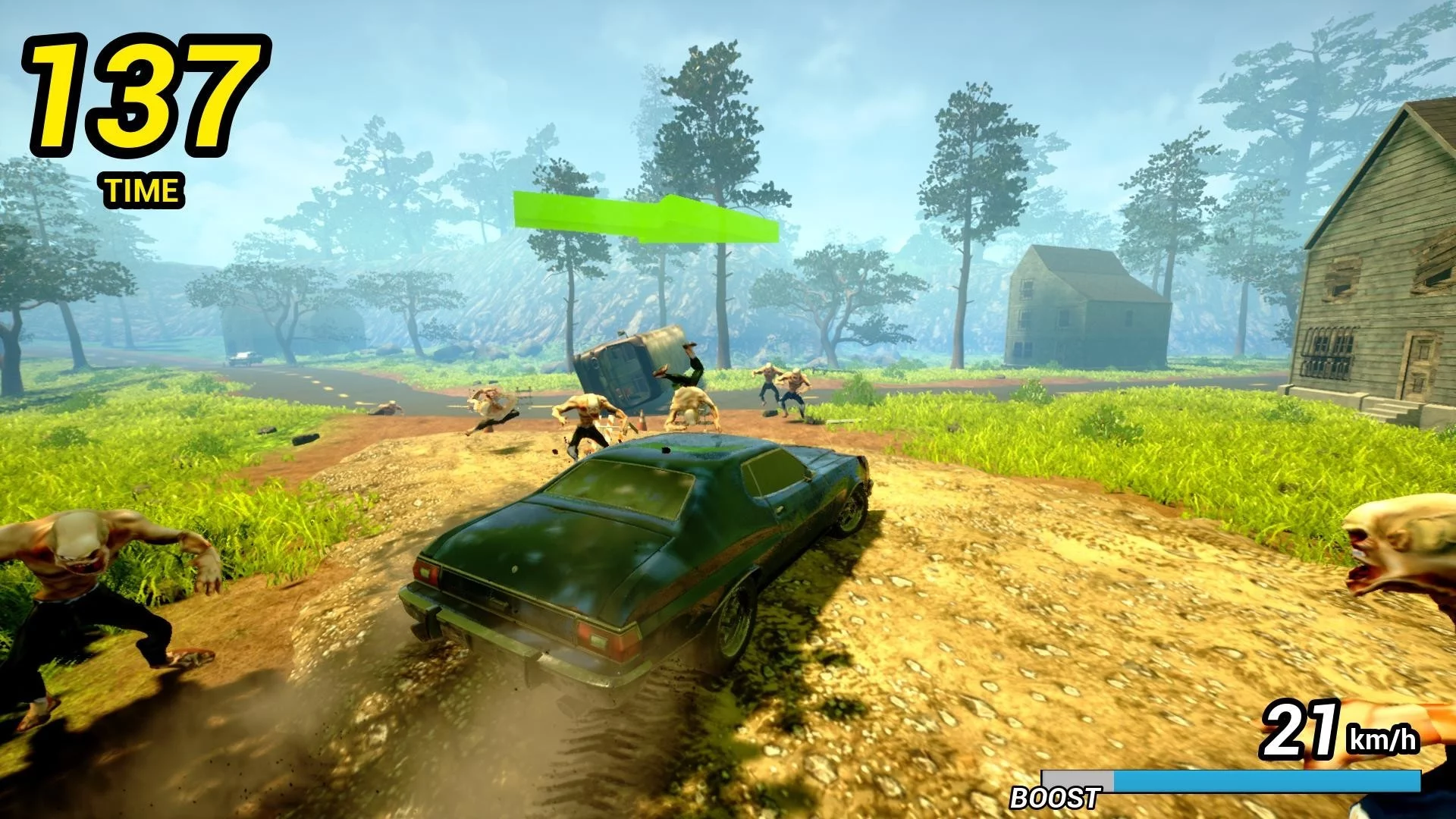 Изображение игры: Zombie Road Rider