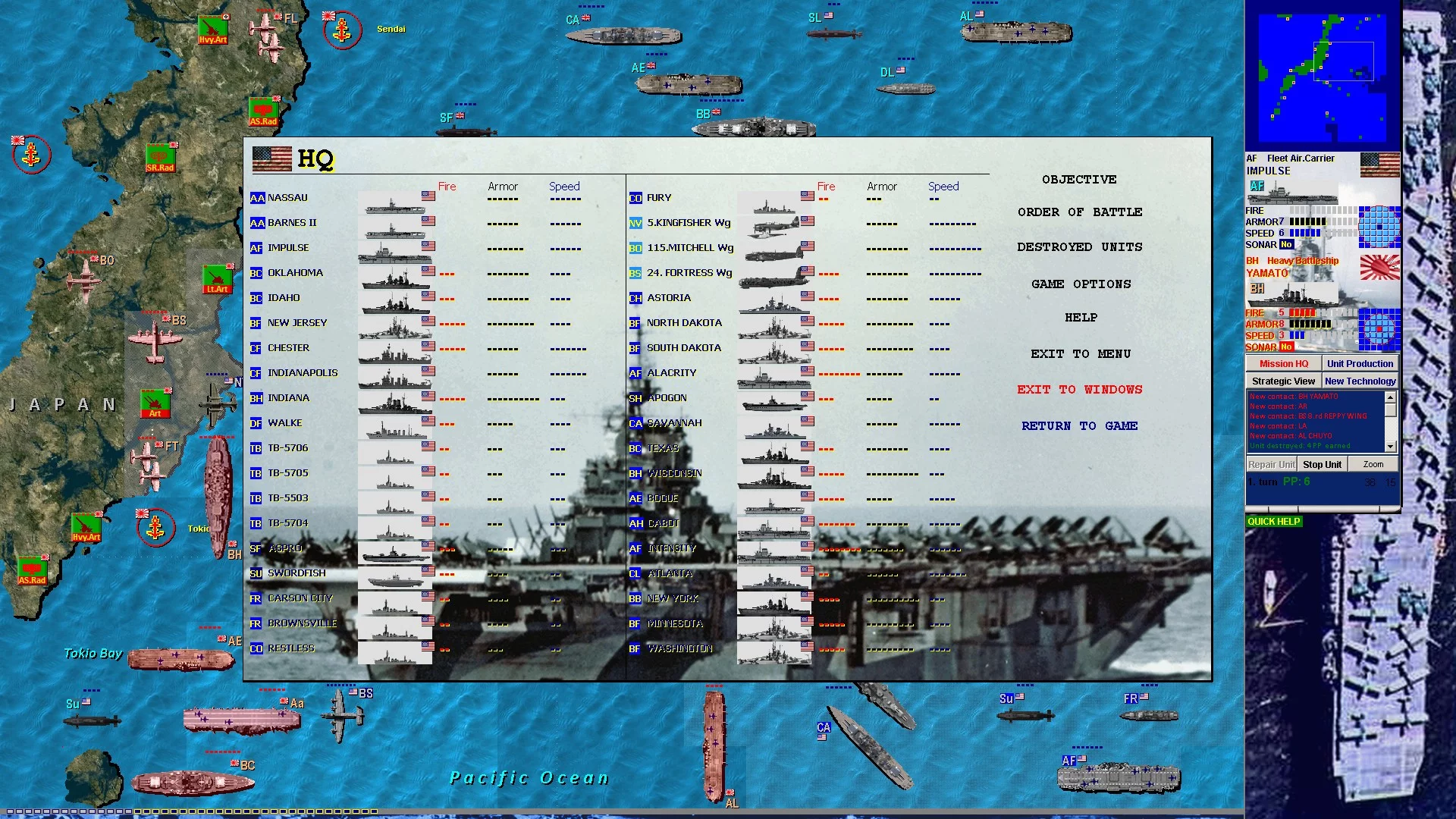 Изображение игры: Battleships and Carriers - Pacific War