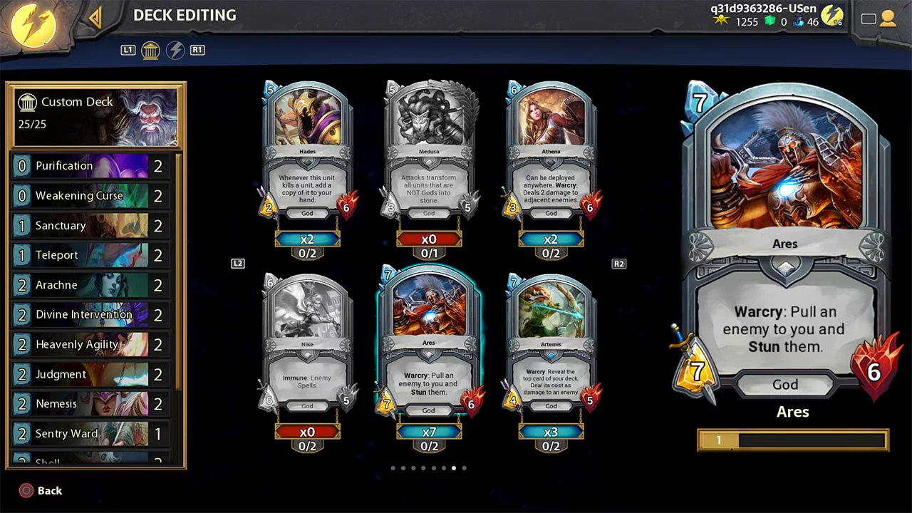 Изображение игры: Hand of the Gods: SMITE Tactics