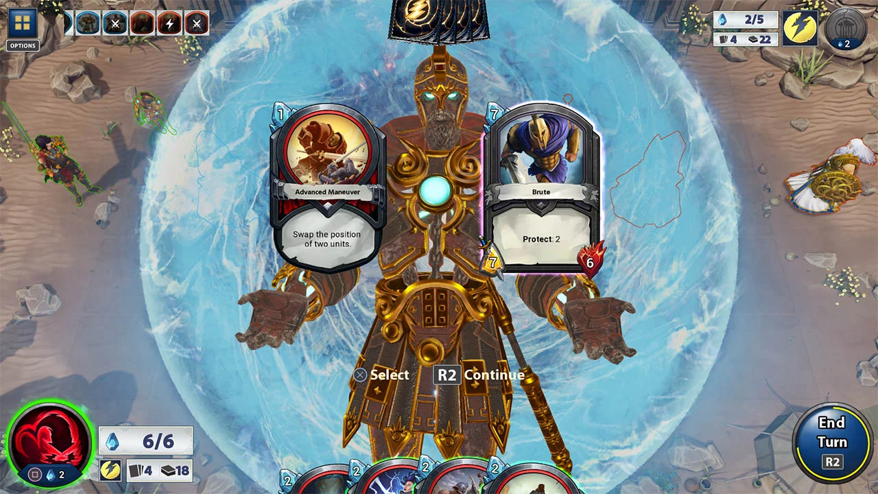 Изображение игры: Hand of the Gods: SMITE Tactics