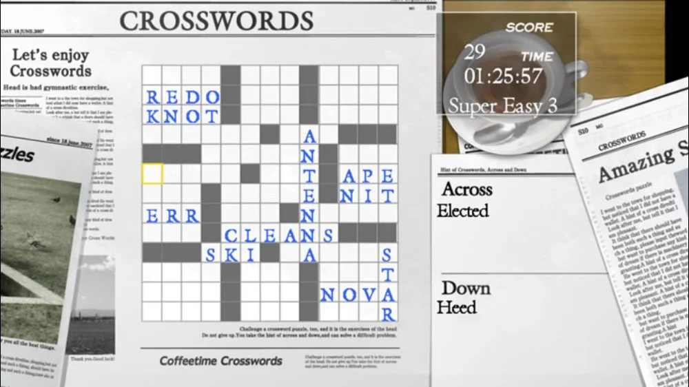 Изображение игры: Coffeetime Crosswords