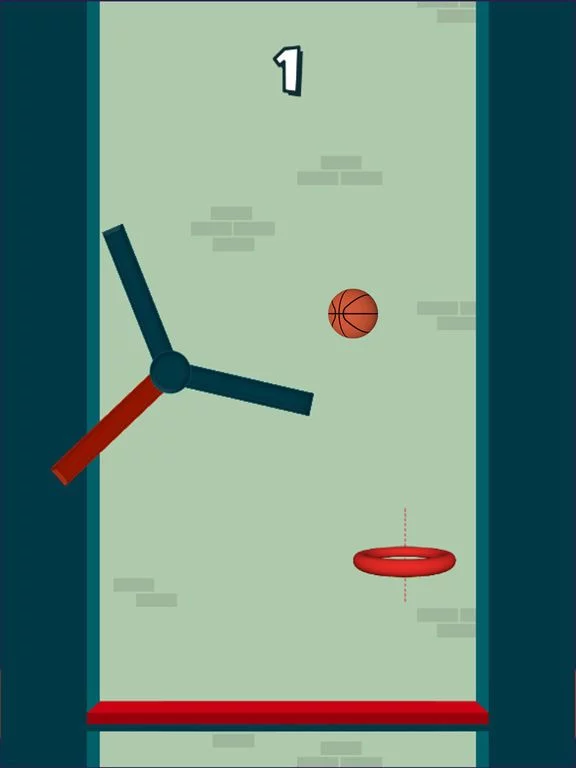 Изображение игры: Dunk The Hoops - Bouncy Ball