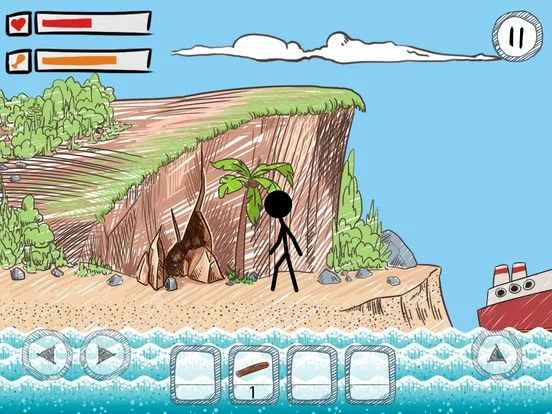 Изображение игры: Stickman Craft Survival Simulator