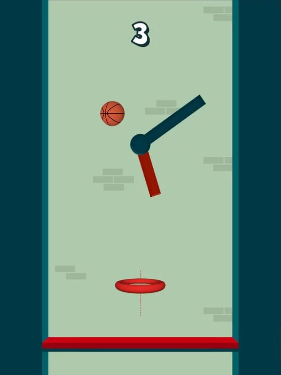 Изображение игры: Dunk The Hoops - Bouncy Ball