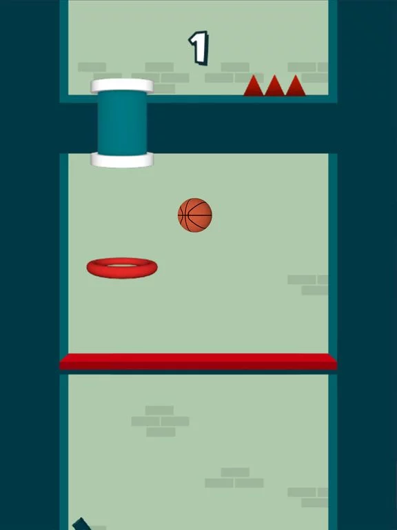 Изображение игры: Dunk The Hoops - Bouncy Ball