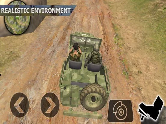 Изображение игры: Army War Truck Driving