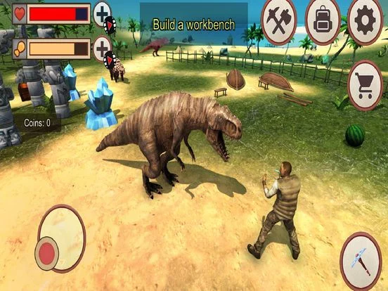 Изображение игры: Jurassic Dino Island 3D