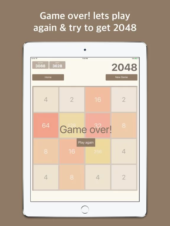 Изображение игры: 2048 - puzzle number