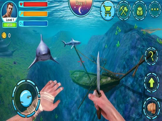 Изображение игры: Ocean Survival 3D - 2