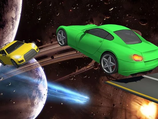 Изображение игры: Galaxy Stunt Racing Game 3D