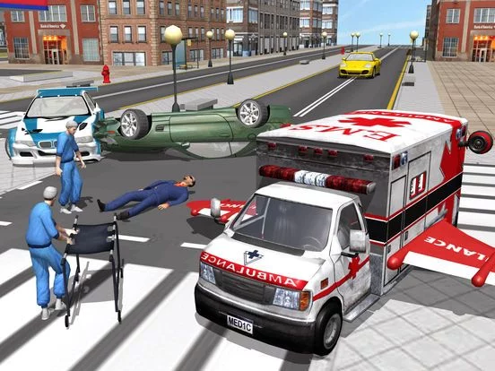 Изображение игры: Multilevel Flying Ambulance HD Bundle ID
