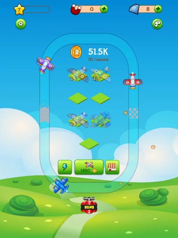 Изображение игры: Merge Plane Tycoon
