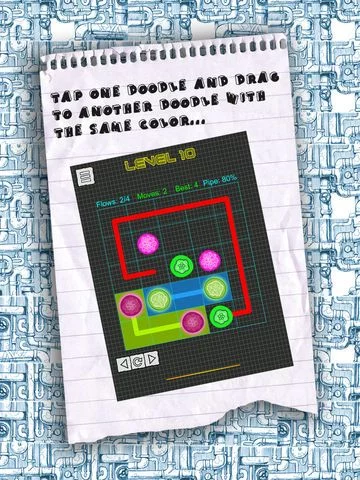 Изображение игры: Pipe Connect Link Match: Doodle Edition