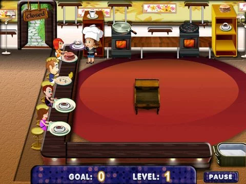 Изображение игры: Coffee Diner Server Dash