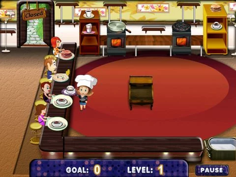 Изображение игры: Coffee Diner Server Dash
