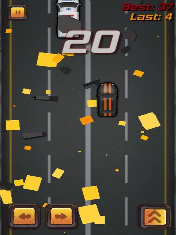 Изображение игры: 2D Infinite Car Racing