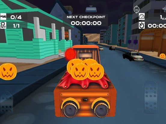 Изображение игры: Spooky Zombie Town Car Race