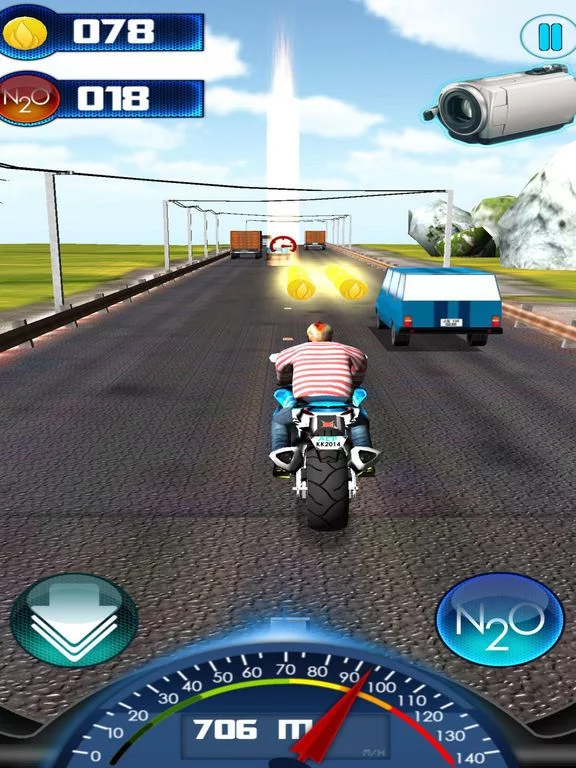 Изображение игры: Moto Racing 3D 2017: City Race Game