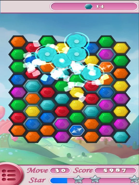 Изображение игры: Hexa Mania 2017 - Flower Puzzle Game