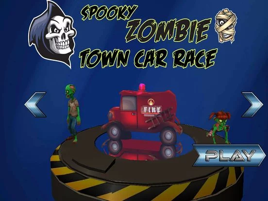 Изображение игры: Spooky Zombie Town Car Race