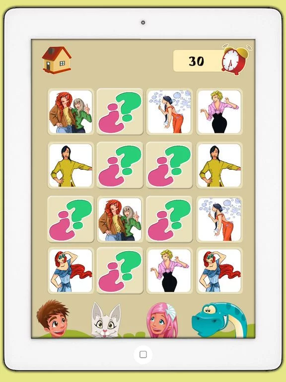 Изображение игры: Memory game of top models - Games for brain training for children and adults