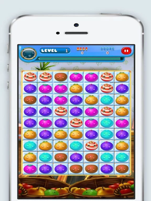 Изображение игры: Fruit Crusher Match 3 entertainment super hit easy game