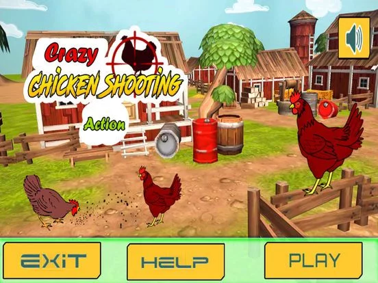 Изображение игры: Crazy Chickens Shooting Action