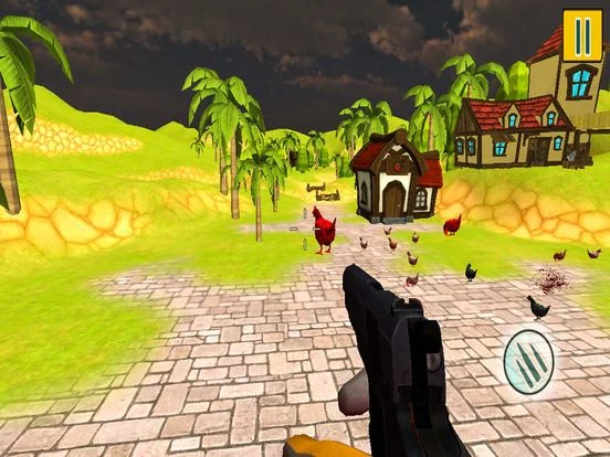 Изображение игры: Crazy Chickens Shooting Action