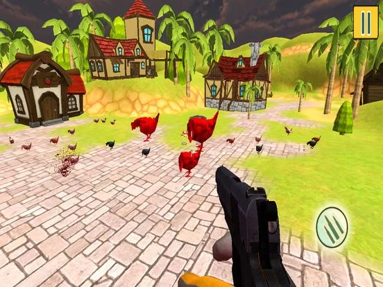 Изображение игры: Crazy Chickens Shooting Action