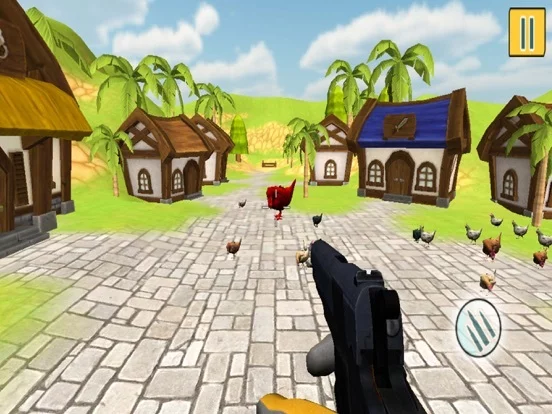 Изображение игры: Crazy Chickens Shooting Action