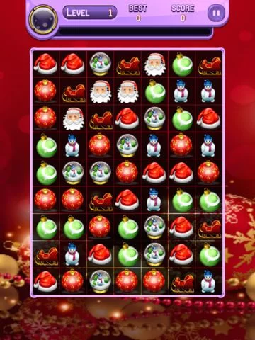 Изображение игры: Santa Match 3 Match Free Addetive Game