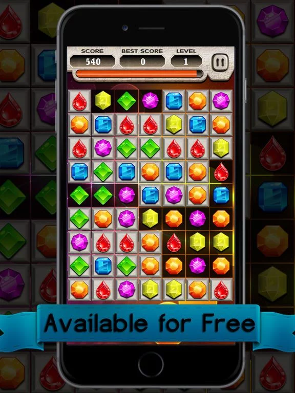 Изображение игры: Jewel Mania Match 3 Kids Game