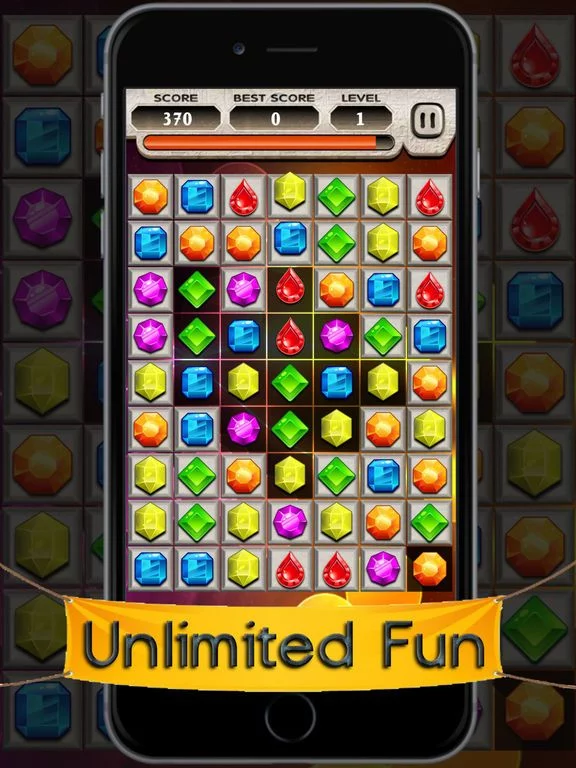 Изображение игры: Jewel Mania Match 3 Kids Game