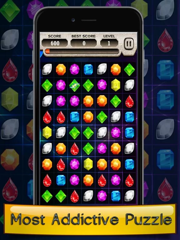 Изображение игры: Jewel Mania Match 3 Kids Game