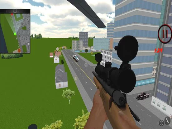 Изображение игры: Heli Police Attack Thief Bike