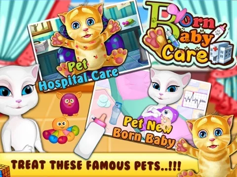 Изображение игры: Born Baby Pet Care and Hospital