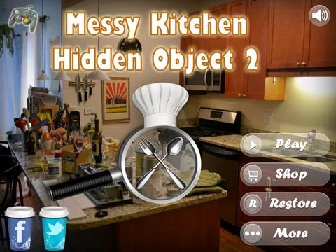 Изображение игры: Messy Kitchen Hidden Objects 2