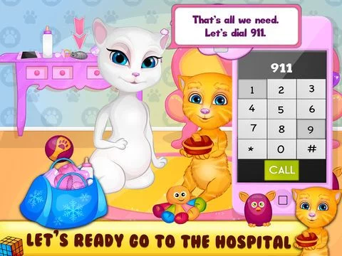 Изображение игры: Born Baby Pet Care and Hospital