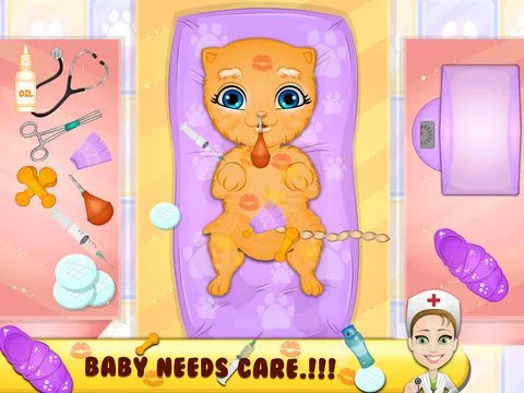 Изображение игры: Born Baby Pet Care and Hospital
