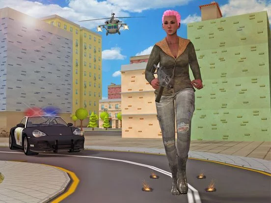 Изображение игры: Grand Gangster Girl Auto City Crime
