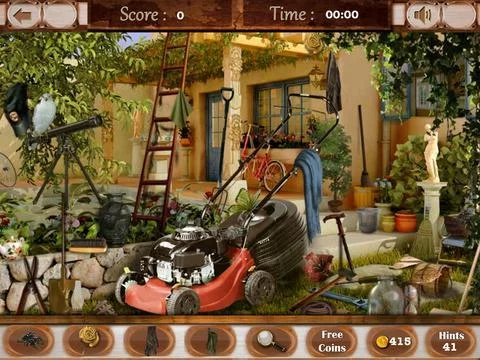 Изображение игры: Neighbor lawn mower hidden object