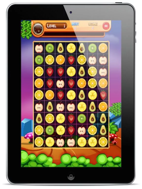 Изображение игры: Fruit Match Additive Free Fun Game - Match 3 Puzzle