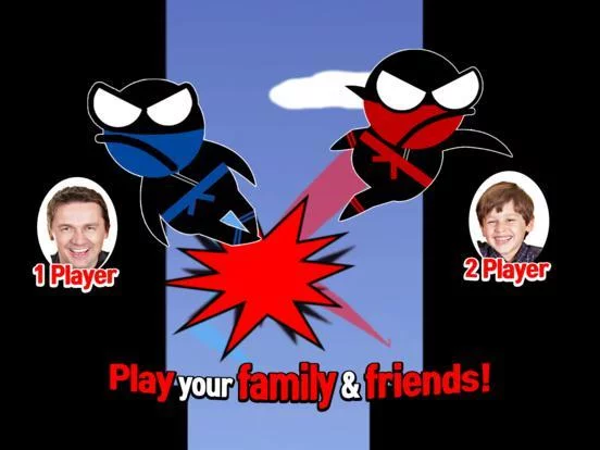 Изображение игры: Jumping Ninja .io - 2 Player